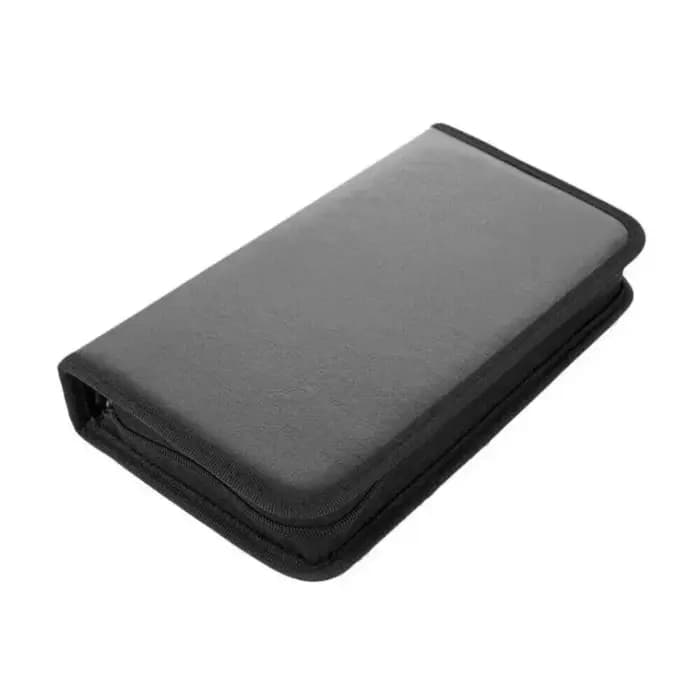 Étui de rangement portable à fermeture éclair pour CD/DVD
