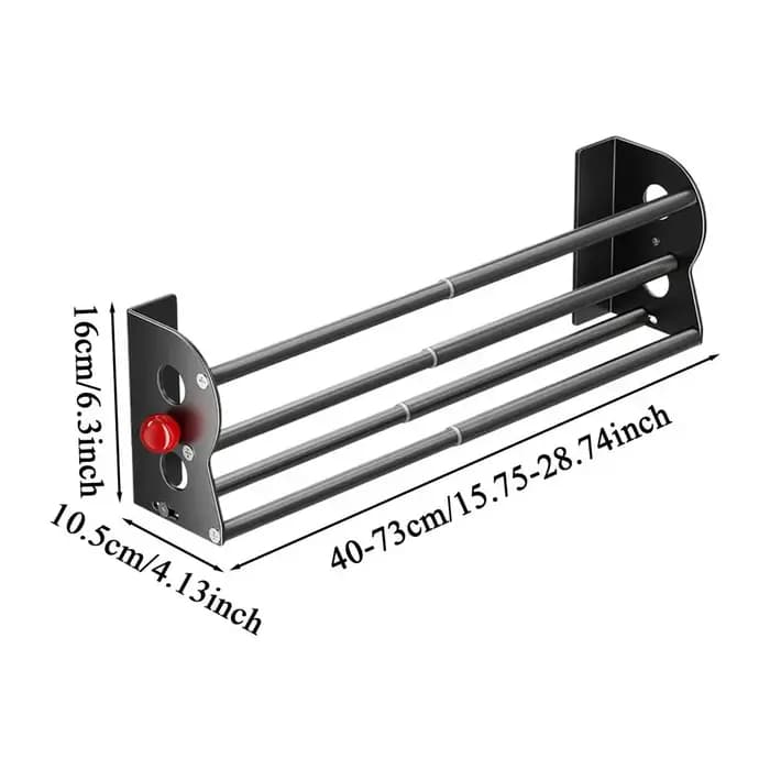Porte-chaussures magnétique extensible à double couche, organisateur de chaussons mural pour propriétaires de logements, locataires, résidents et collectionneurs