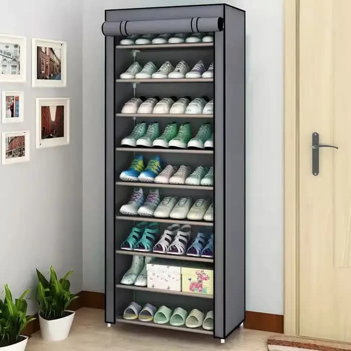 Armoire à chaussures non tissée minimaliste multicouche