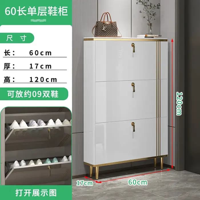 Meuble à chaussures commercial, armoire à chaussures pour couloir, salon, petit meuble à chaussures