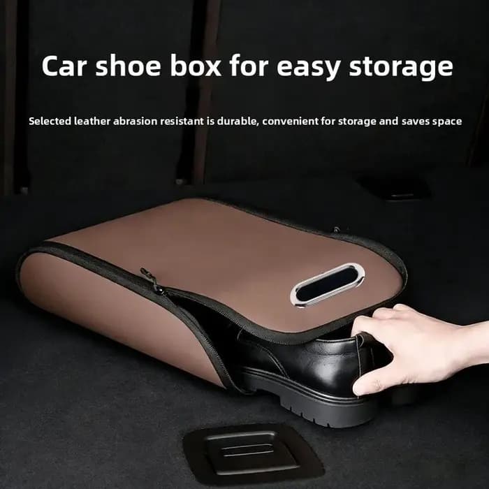 1 boîte à chaussures pour voiture : Organisateur de rangement spécial pour l'habitacle et le coffre | Accessoire