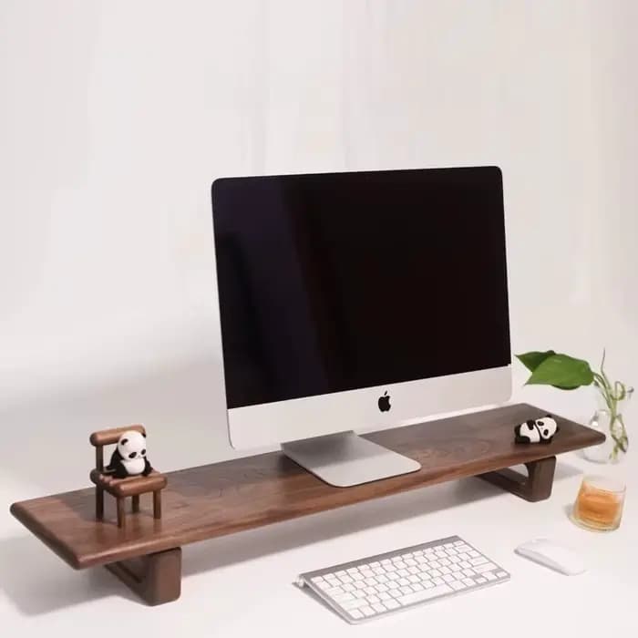 Support élévateur pour moniteur de stockage de bureau, organisateur de rehaussement de base TV pour ordinateur de bureau pour un espace de travail efficace et soigné