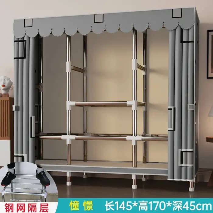 Accueil simple armoire support rangement placard organisateur