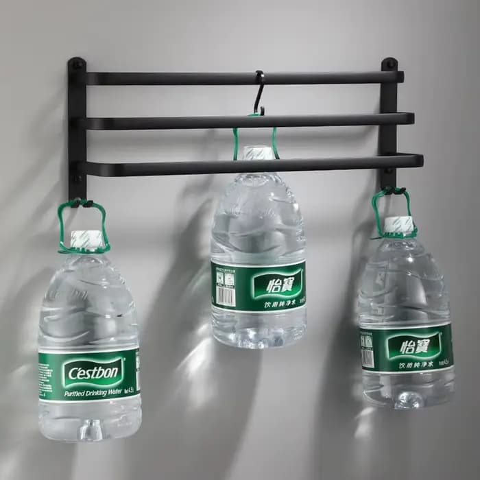 Porte-serviettes de salle de bain 3 couches sans perceuse