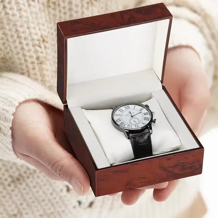 Boîte à montre simple en bois de luxe pour voyage