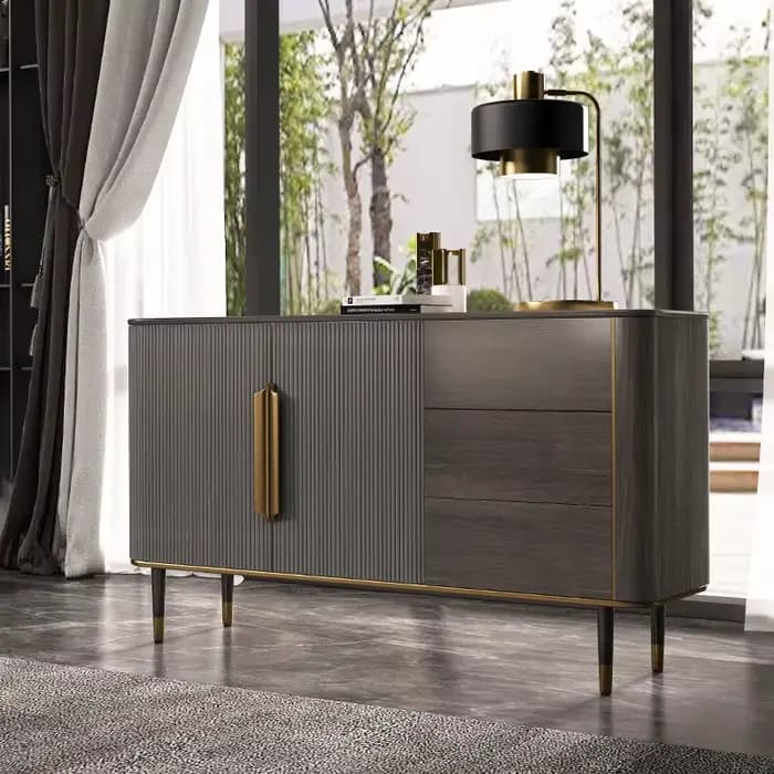 Meuble d'appoint moderne de luxe léger pour entrée de hall
