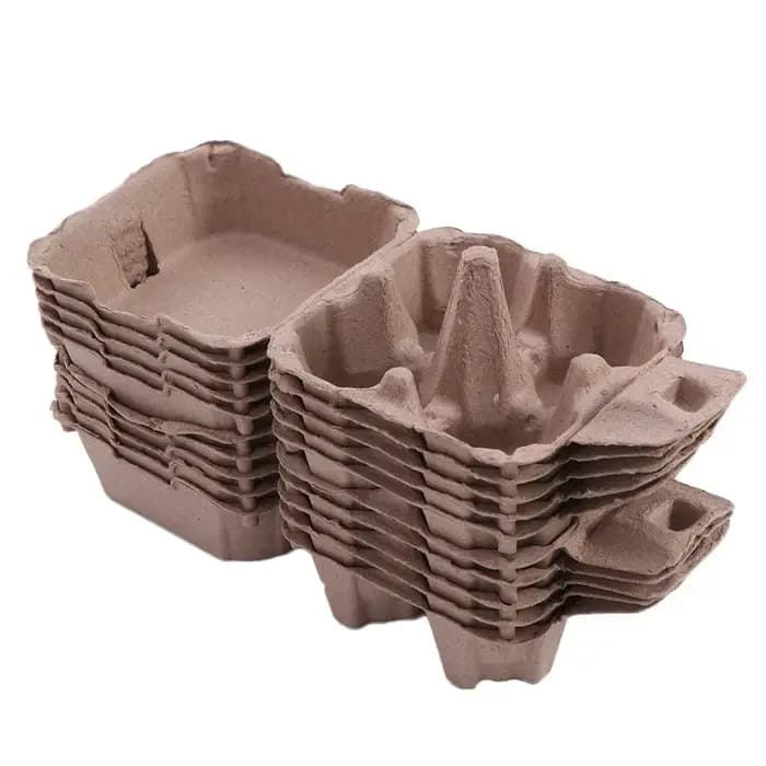 Cartons d'œufs en pâte de papier créatifs à 4 grilles