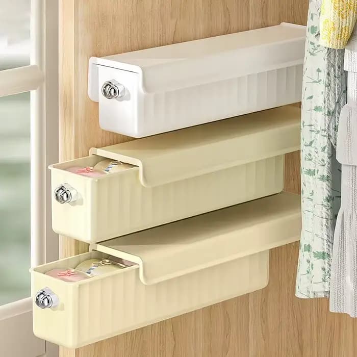Organisateur mural pratique trois-en-un pour sous-vêtements et chaussettes