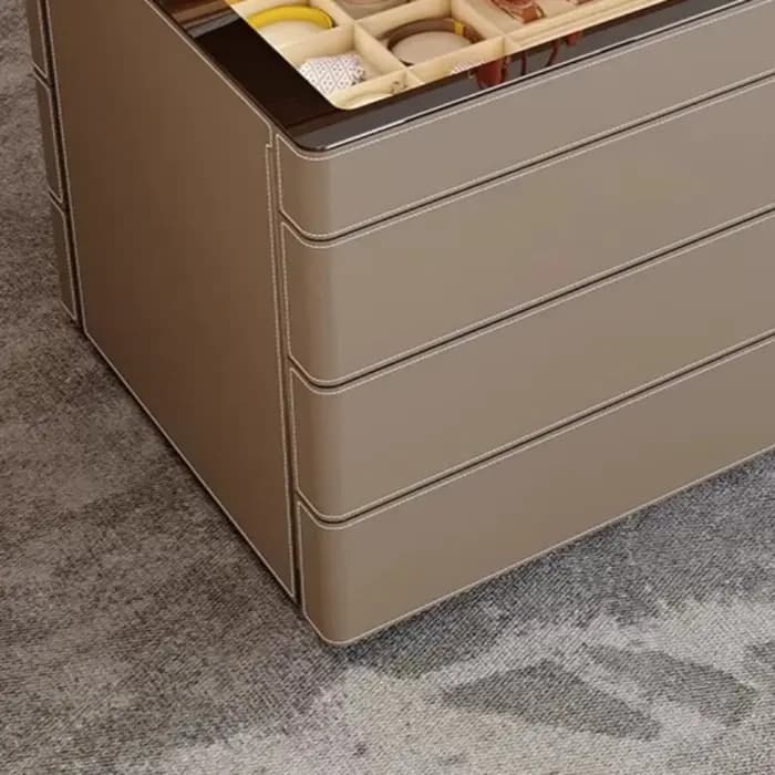 Vitrine à bijoux en verre