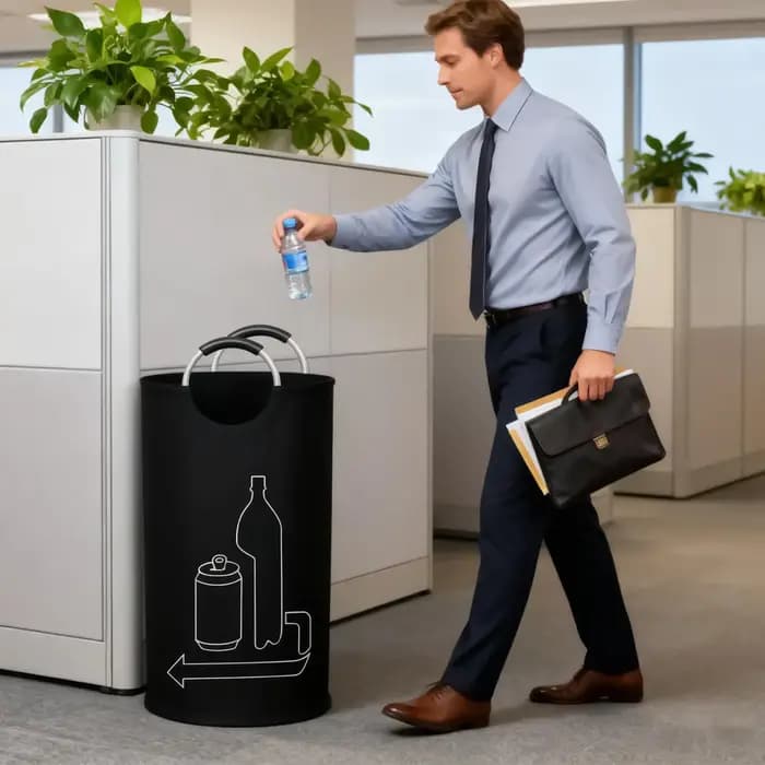 Panier de rangement pliable pour bouteilles vides 115L