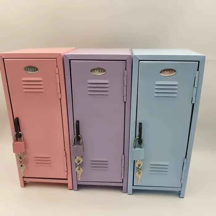 Armoire de rangement en métal Kawaii