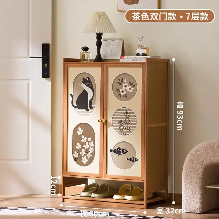 Meuble à chaussures pour l'entrée de la maison, armoire de rangement intégrée au mur, étagère à chau