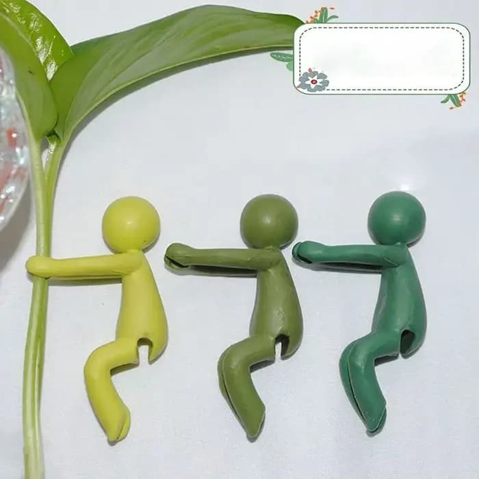 Support de plante en plastique, 3 pièces, Support de plante mignon, Arrangement de serre, tige fixe, Support d'escalade de vigne pour plantes à fleurs d'intérieur