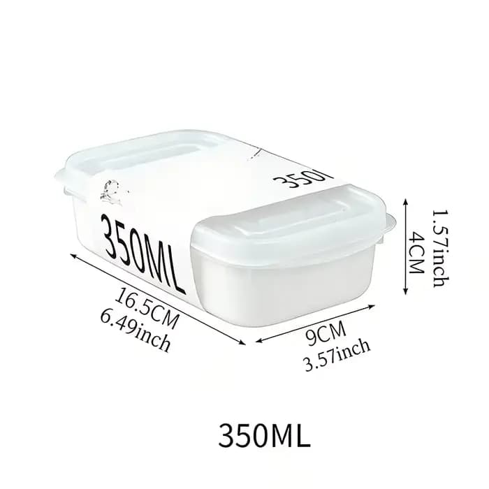 20 pièces (10 contenants + 10 couvercles) Boîtes alimentaires hermétiques de 350 ml