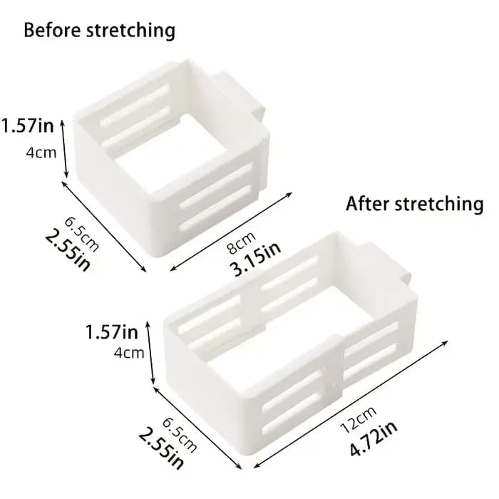 Séparateur de rangement pour réfrigérateur, 2 pièces, cloison de rangement pour porte latérale, déflecteur extensible, organisateur d'étagère pour bouteilles de cuisine