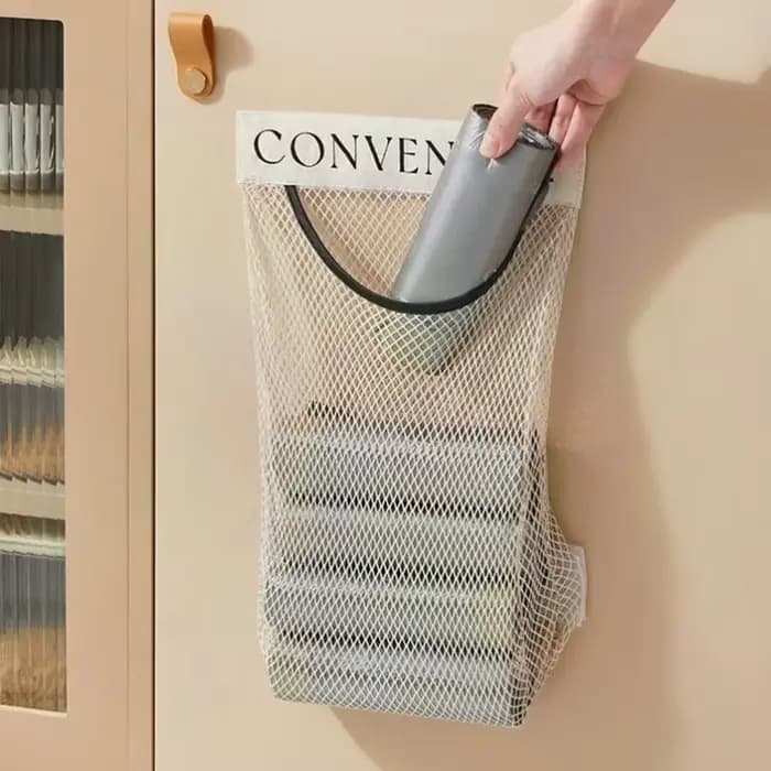 Sac de rangement mural en maille