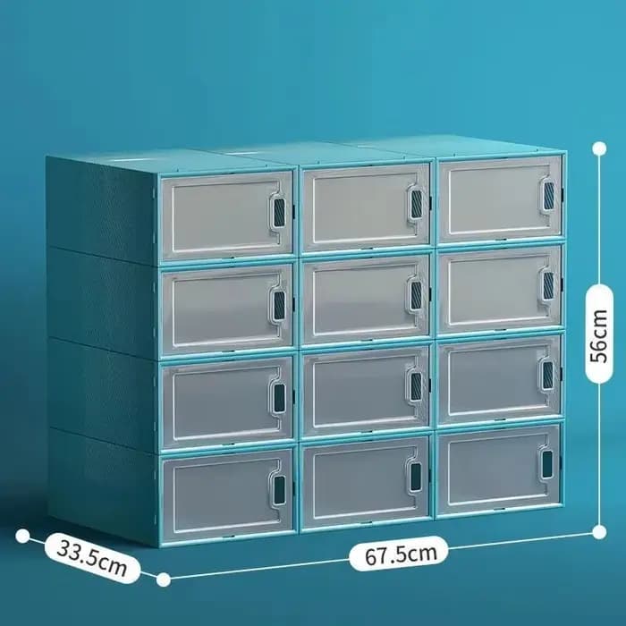 Boîte de rangement de chaussures de grande capacité 12 pièces