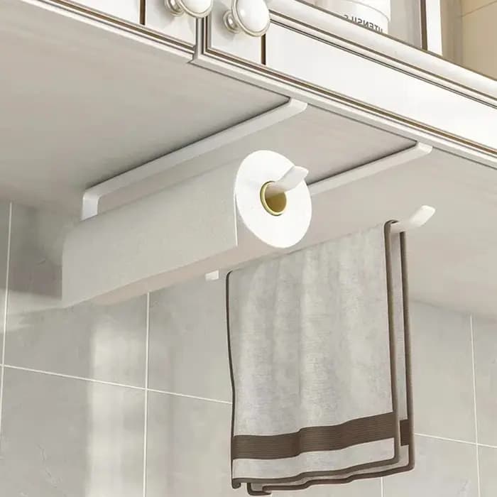 Porte-serviettes en papier de cuisine sans poinçonnage