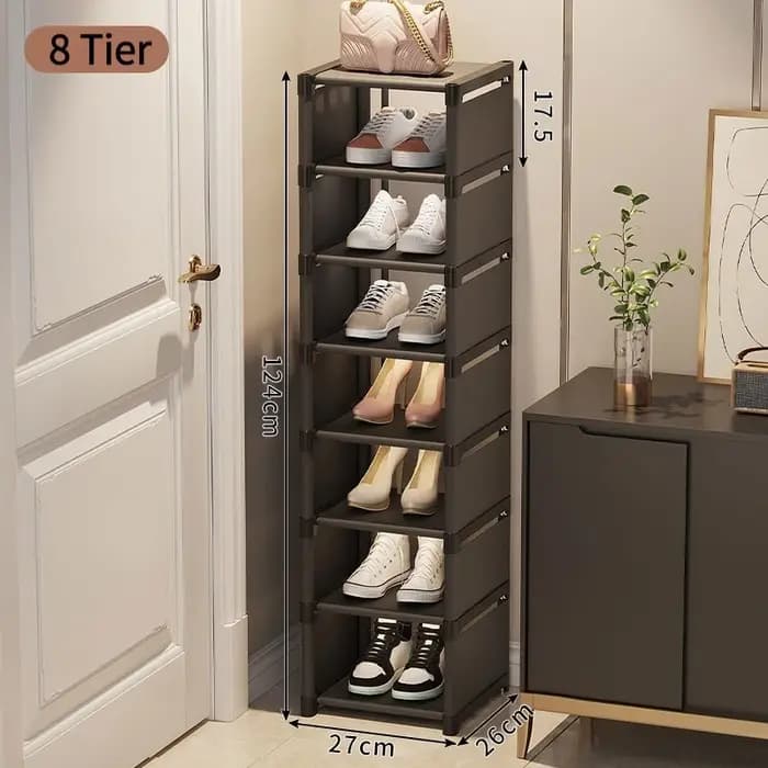 Organisateur de rangement pour chaussures multicouche à 8 niveaux