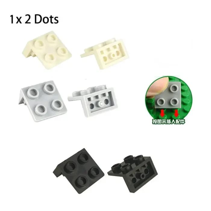 Support de figurines plaque de Base blocs de construction supports 1*2 2*2 points