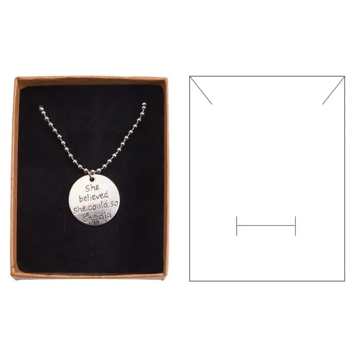 Boîte à bijoux en carton avec insert en coton pour l'expédition et la présentation de boucles d'oreilles et de bagues