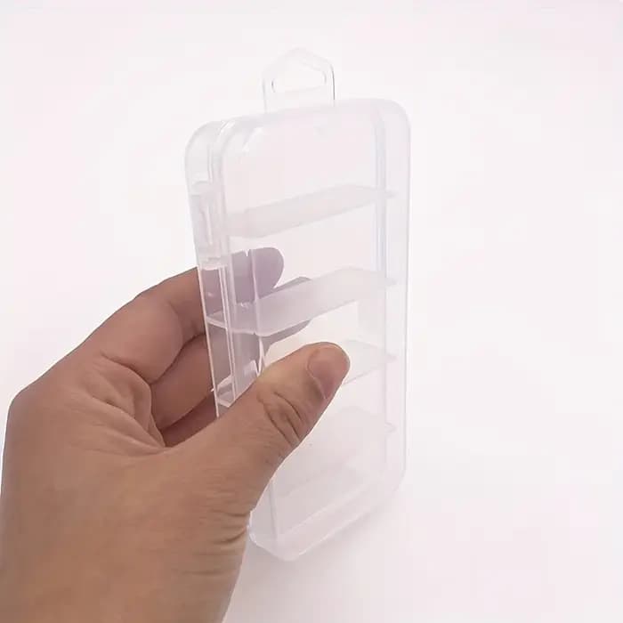 Boîte de rangement transparente à 5 grilles