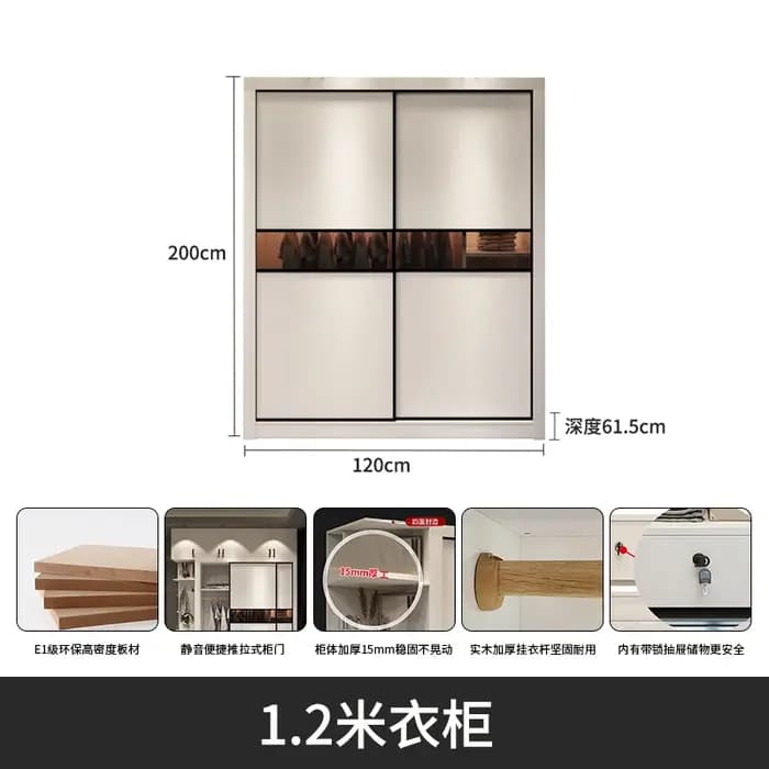 Armoire moderne en bois peu encombrante, armoire De luxe blanche De styliste, placard De rangement R
