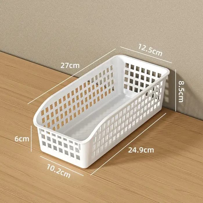 Panier de rangement en plastique à grille ouverte