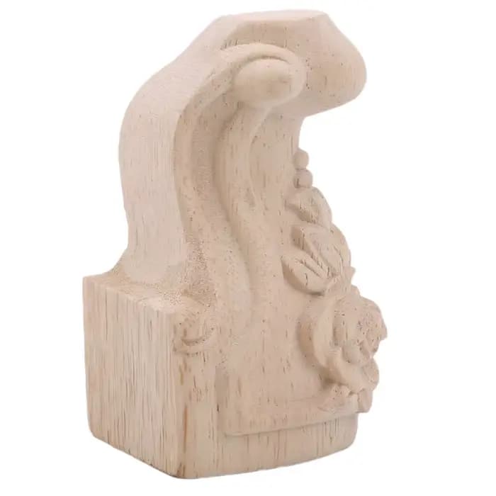 8/4/1 pièces 10x5.5cm Style européen en bois massif sculpté meubles pied jambes meuble TV siège pied