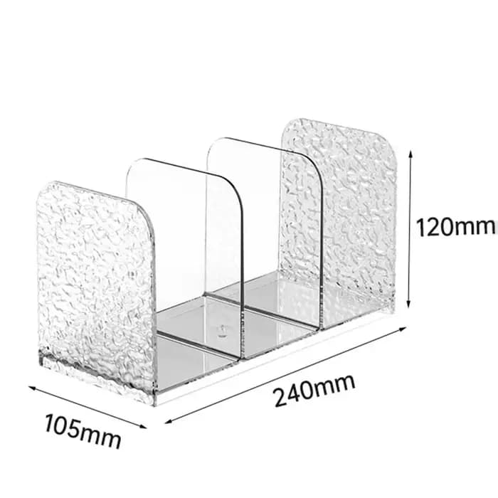 Support de rangement de bureau 4 compartiments pour livres