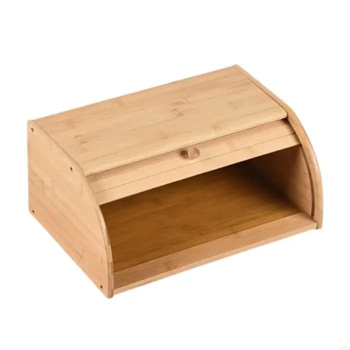 Boîte rangement pain en bambou