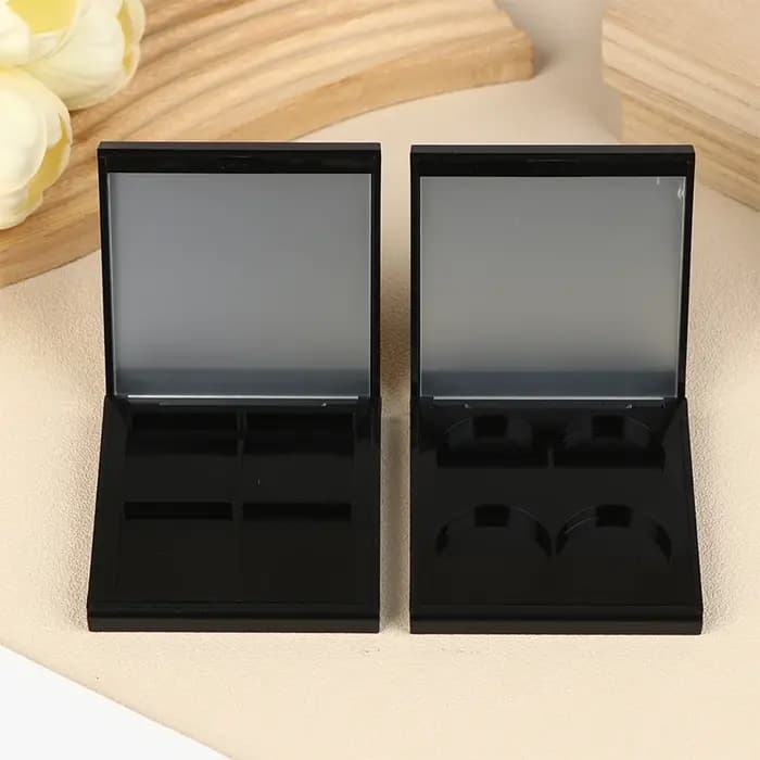 NOUVEAU Boîte de rangement magnétique vide à 4 compartiments pour cosmétiques