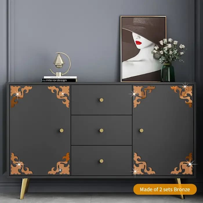 Autocollant de miroir de décoration de meubles