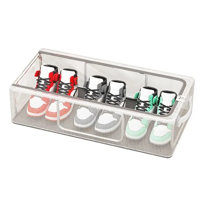 MELCase-Boîte à Chaussures en Plastique Transparent, Épaissie, Empilable