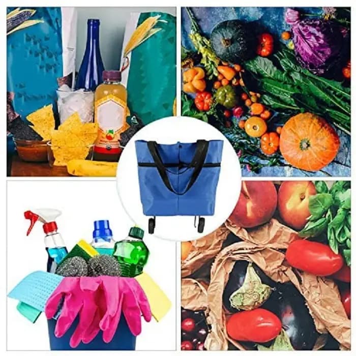 Chariot pliant portable pour le stockage des aliments et des fruits