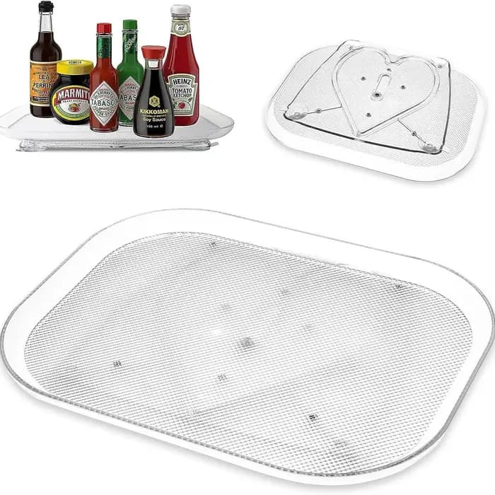 Évaluation Colorable pour Réfrigérateur, Rangement Rectangulaire Rotatif à 360 °, Gain de Place T1,