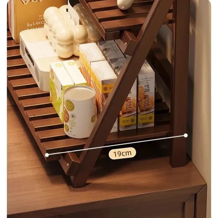 Étagère de rangement de bureau multifonctionnelle à double couche