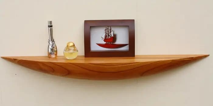 Étagère flottante créative scandinave en bois massif