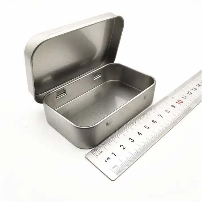 Nouvelles boîtes de rangement en étain carrées