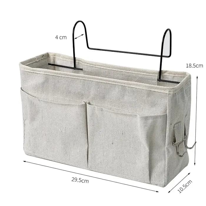 Organisateur de rangement mural en tissu multi-poches pour sous le lit