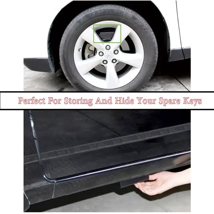 Coffre-fort magnétique caché boîte de rangement des clés de voiture boîte de rangement secrète noire clés de rechange coffre-fort pour la maison bureau voiture RV cacher sous la voiture