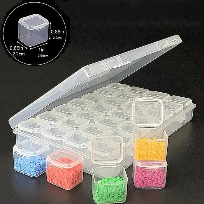 Une boîte de rangement pour la peinture diamant