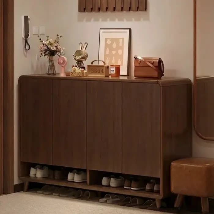 Meuble à chaussures de luxe multifonctionnel, armoire à chaussures moderne fermée, organisateur dissimulé, meuble de rangement pour la maison