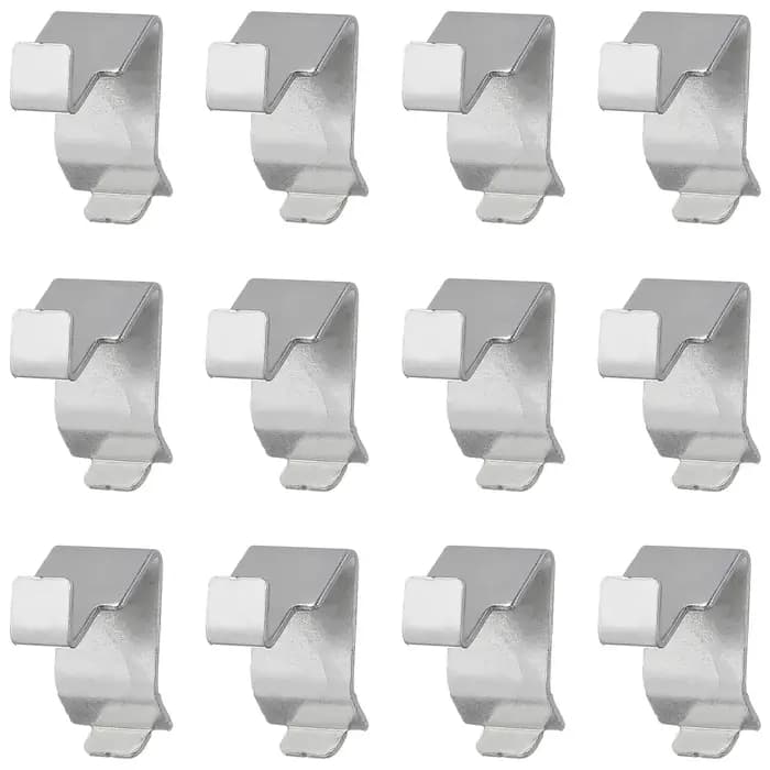 Clips d'étagère d'armoire en métal