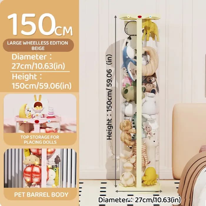 Boîte de rangement de poupées