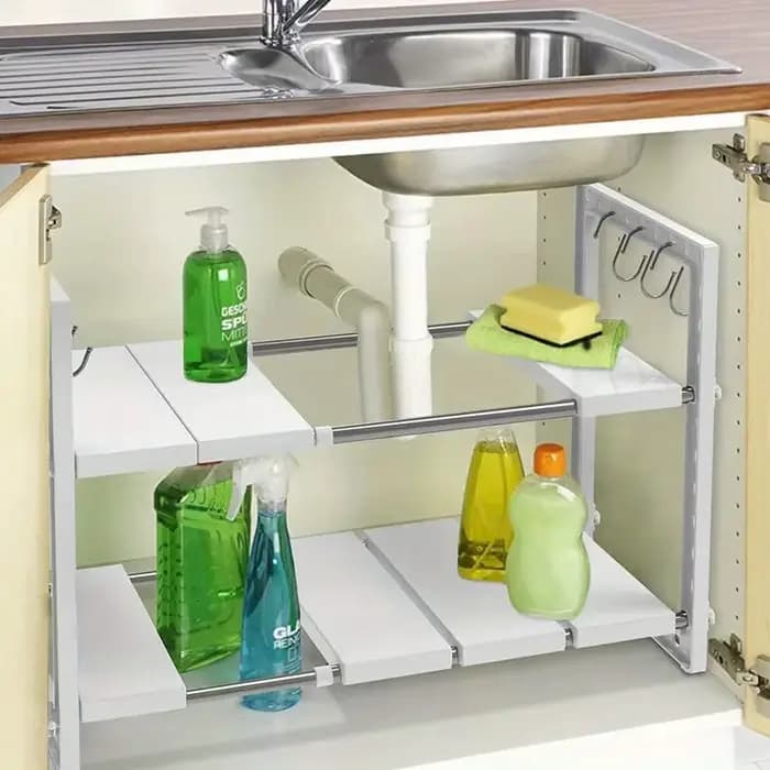 Étagère de rangement sous évier