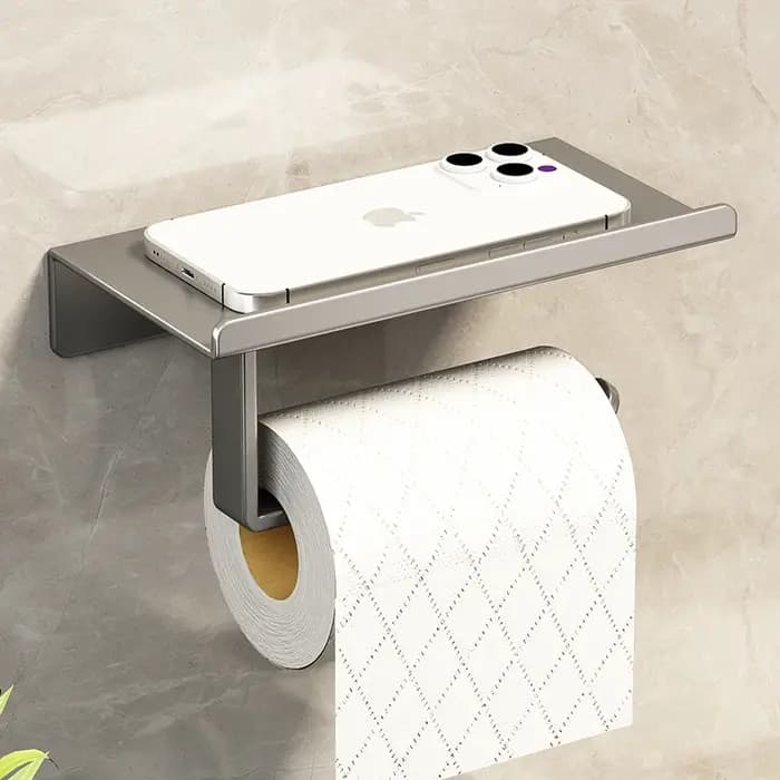 Porte-papier hygiénique support de rangement cuisine serviette Placement des bouteilles d'assaisonnement salle de bain mur rouleau de papier téléphone stockage