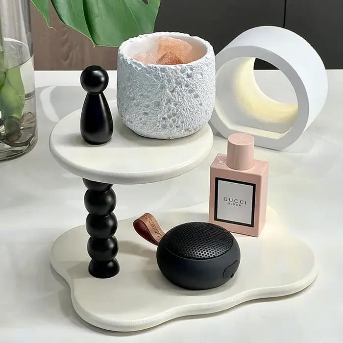 Présentoir multicouche Vintage, bois massif, étagère de rangement pour articles de thé, antiquités o