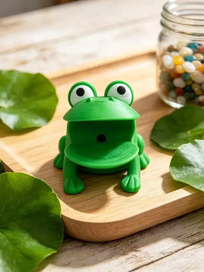 1 support de rangement en forme de grenouille pour éponges