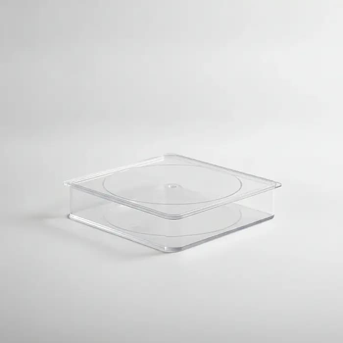 Boîte de rangement pour gâteaux de thé en plastique avec couvercle, organisateur anti-poussière et discret pour collectionneurs, comptoir, étagère